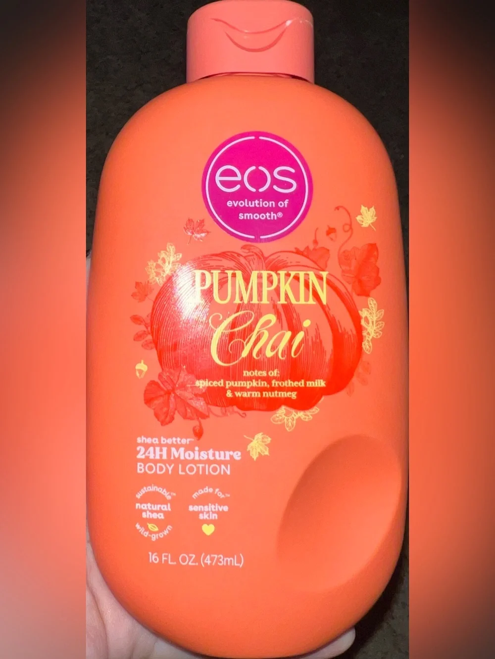 eos Pumpkin Chai 24H Moisture Body Lotion 16 Fl oz           Brand New